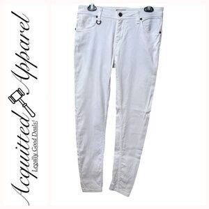 Burberry Brit Westbourne Skinny Crop White Wash Jeans 32W